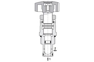 Zawór ST21A-B2, Surface treatment: A, Seals: No designation