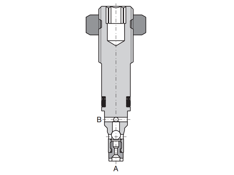 Zawór VSV2, Surface treatment: No designation, Adjustment o