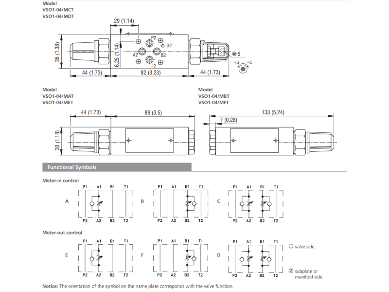 Zawór ST2C1A-A2, Surface treatment: A, Seals: No designatio