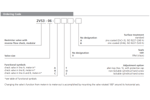 Zawór 2VS3-06, Surface treatment: No designation, Seals: No
