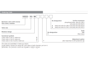 Zawór VSO3-10/M, Surface treatment: No designation, Seals: 
