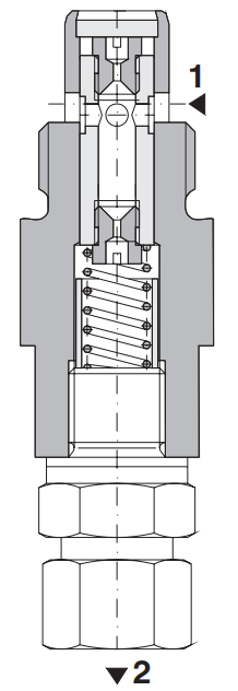 Zawór VSK, Surface treatment: No designation, Seals: No des