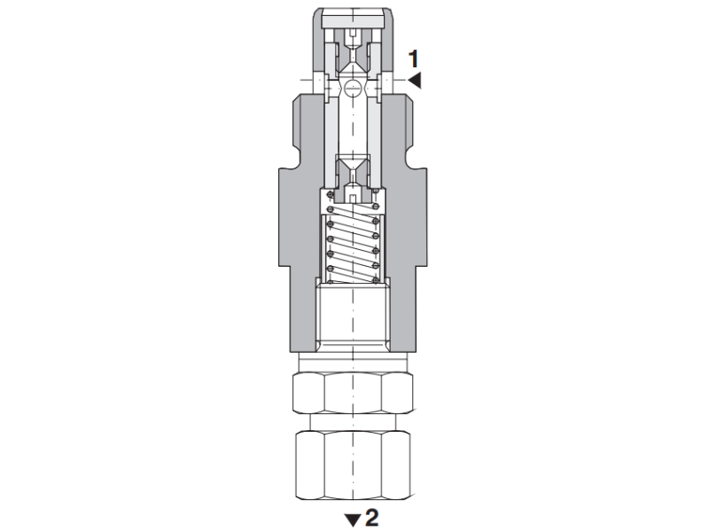 Zawór VSK, Surface treatment: No designation, Seals: No des