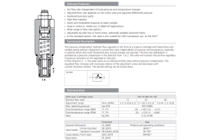 Zawór SF22A-B2/H, Surface treatment: A, Seals: No designation, Adjustment option: RP, Flow rate: 12