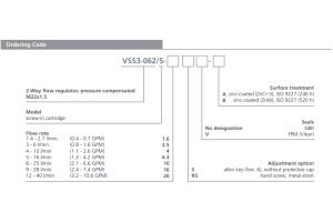 Zawór VSS3-062/S, Surface treatment: A, Seals: No designati