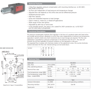 Zawór VSS3-062/M, Surface treatment: No designation, Seals: