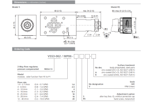 Zawór VSS3-062/M, Surface treatment: No designation, Seals: