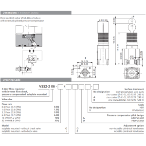 Zawór VSS2-206, Surface treatment: No designation, Seals: N