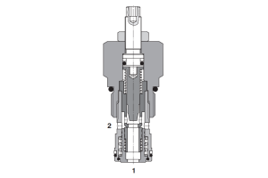 Zawór SF2C2A-K2/I, Seals: No designation, Adjustable flow r