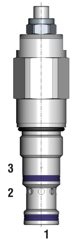 Zawór SO5A-CP3, Seals: No designation, Pilot ratio: 5, Pres