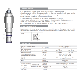 Zawór SO5A-CP3, Seals: No designation, Pilot ratio: 5, Pres