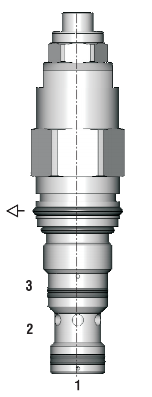 Zawór SOB5A-BP3, Seals: No designation, Pressure range: 21,