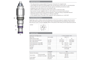 Zawór SOB5A-CP3, Seals: No designation, Pilot ratio: 5, Pre