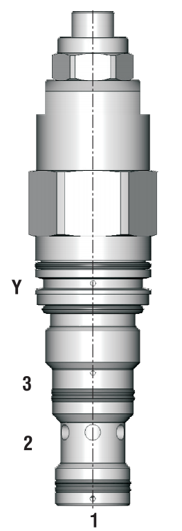 Zawór SOBD5A-BPY3, Seals: No designation, Pressure range: 2