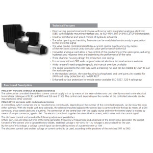 Zawór PRM2-04, Typ suwaka: 3Y12