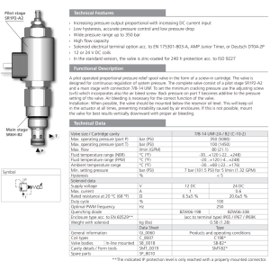 Zawór SR4P2-B2, Napięcie: 12V, Surface treatment: A, Seals