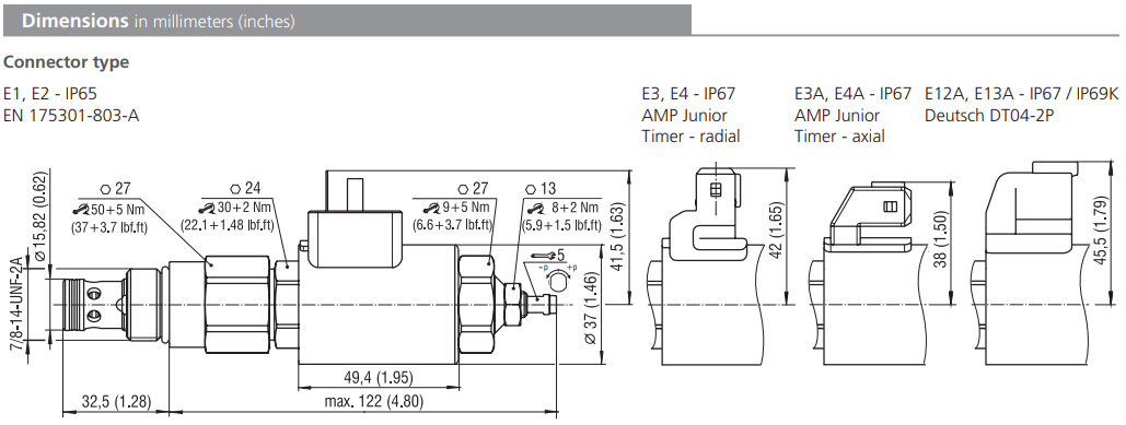 Zawór SR4P2-B2, Napięcie: 12V, Surface treatment: A, Seals