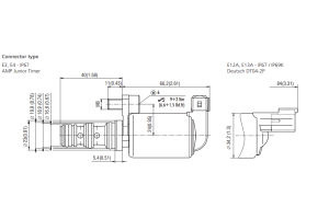 Zawór PP2P1-W3, Napięcie: 12V, Surface treatment: A, Seals