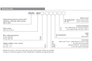 Zawór PP2P3-W3, Napięcie: 12V, Surface treatment: A, Seals