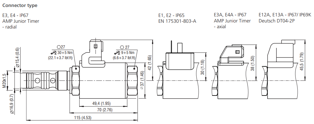 Zawór PVRM1-063, Napięcie: 12V, Surface treatment: A, Seal