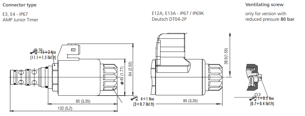 Zawór PVRM3-103, Napięcie: 12V, Surface treatment: A, Seal