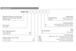Zawór SP4P1-B4, Napięcie: 12V, Surface treatment: A, Seals