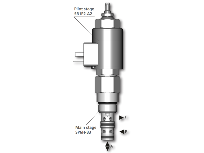 Zawór SP4P2-B3, Napięcie: 12V, Surface treatment: A, Seals