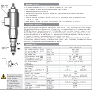 Zawór SP4P2-B3, Napięcie: 12V, Surface treatment: A, Seals