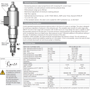 Zawór SPN4P1-B3, Napięcie: 12V, Surface treatment: A, Seal