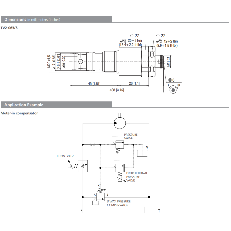 Zawór TV2-063/S, Surface treatment: A, Seals: V