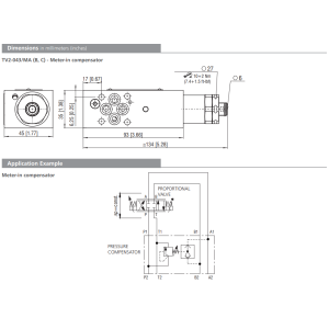 Zawór TV2-043/M, Surface treatment: No designation, Seals: 