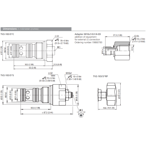 Zawór TV2-103/S, Surface treatment: A, Seals: No designatio