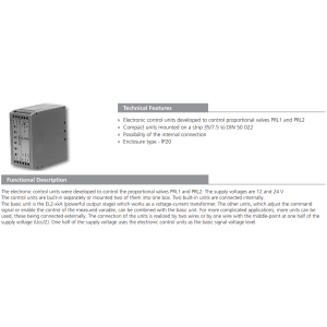 Jednostka kontrolująca EL2, Napięcie: 24V DC