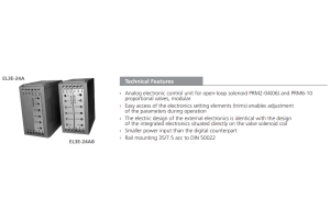 Jednostka kontrolująca EL3E, Napięcie: 24V DC