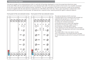 Jednostka kontrolująca EL3E, Napięcie: 24V DC
