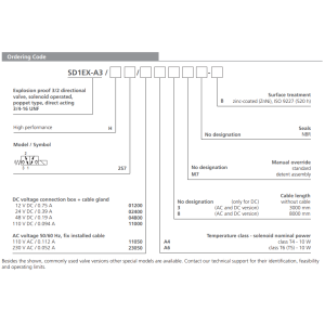Zawór przeciwwybuchowy SD1EX-A3