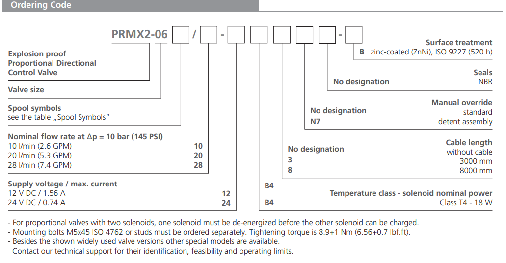 Zawór przeciwwybuchowy PRMX2-06