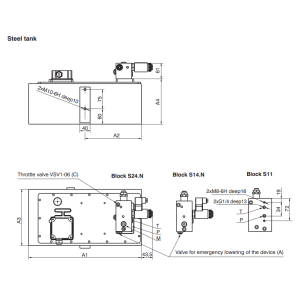 Zasilacz hydrauliczny SPA 01, Objętość geometryczna: 1,20