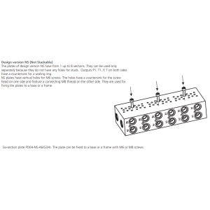 Blok zasilaczy kompaktowych PD04, Sekcje: 8 - sekcyjny