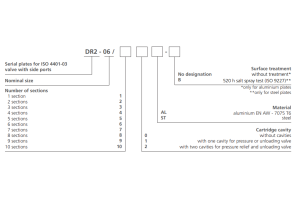 Blok sekcyjny standard CETOP 03 - NG06, Sekcje: 2 - sekcyjny