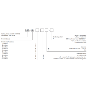 Blok sekcyjny standard CETOP 03 - NG06, Sekcje: 8 - sekcyjny