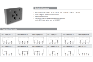 Blok zaślepiający płytowy DK1 - 04 (06, 10), Rozmiar CETO