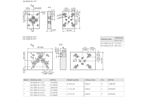 Adapter redukcyjny płytowy CETOP - 06/04, 10/06, Rozmiar CE