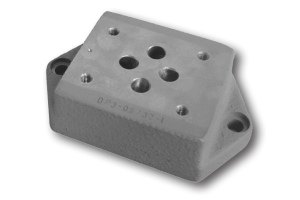 Pojedyńczy blok płytowy gwintowany DP - 04 (06, 10), Rozmi