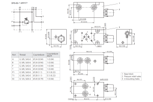 Blok DP6, Rozmiar CETOP: NG10