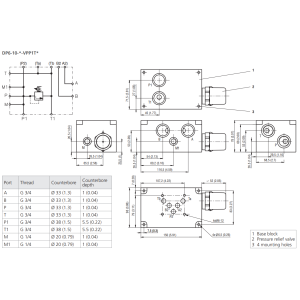 Blok DP6, Rozmiar CETOP: NG10