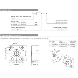 Przekaźnik ciśnienia TS51