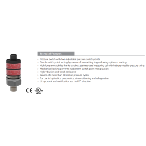 Przekaźnik ciśnienia TS52