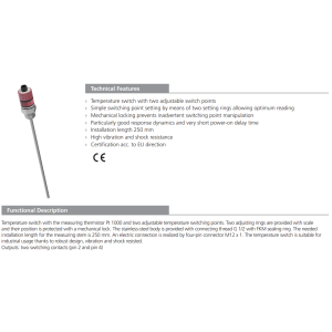 Przekaźnik ciśnienia TM1