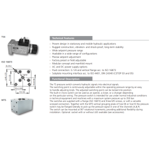 Przekaźnik ciśnienia TS4, MTS